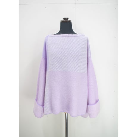 Color combination knit _ Ldies F