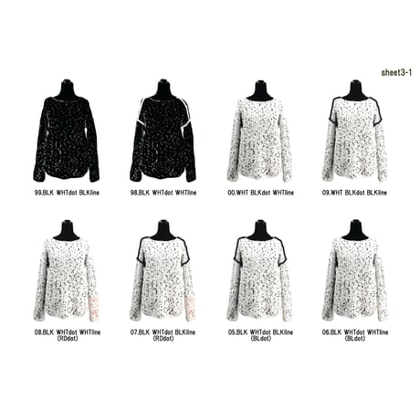 Pom Poms knit < BLACK×PINKdots >