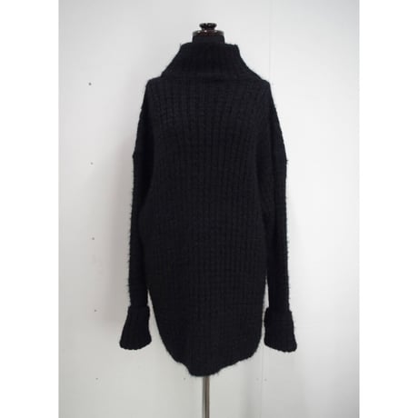 Folklore rib knit _ Unisex  < Black >