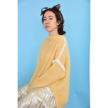 Mohair Mock Neck P/O <Cream>
