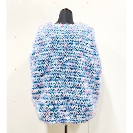 Funky fur bubble vest <special shiny blue>