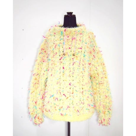 funky eco fur knit <Ladies>