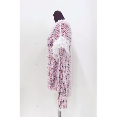 RUFFLE POMPON PULL OVER