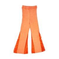 Glitter border leggings Pants_both sides lace < 6 colors >