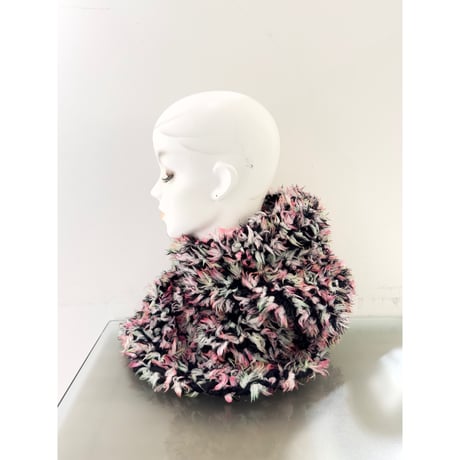 Funky fur bubble balaclava