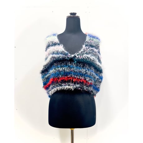 Multi-colored Border vest