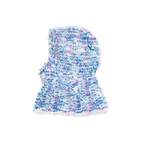 Funky fur bubble balaclava <special shiny blue>