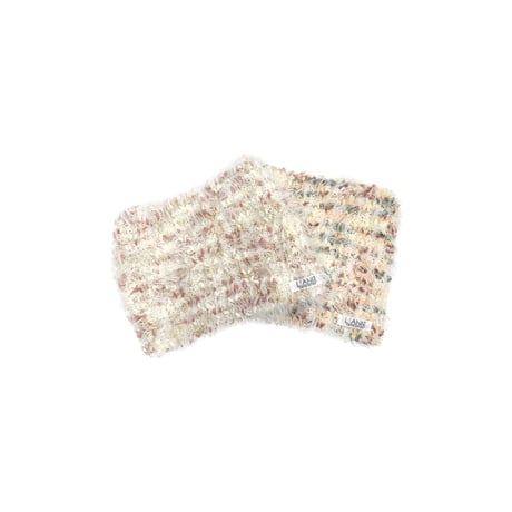 Mix pompons Snood (White base1)