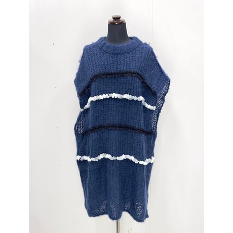 Bubble Mohair Big Vest 1