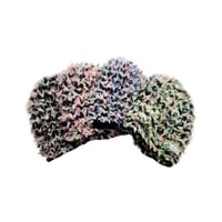 Funky fur bubble knit cap