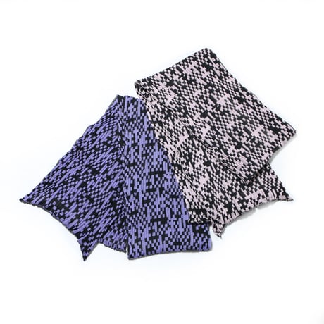 Block Check Linen Stole <Blue/Purple/Rose Pink/Wine/L.gray/Beige >