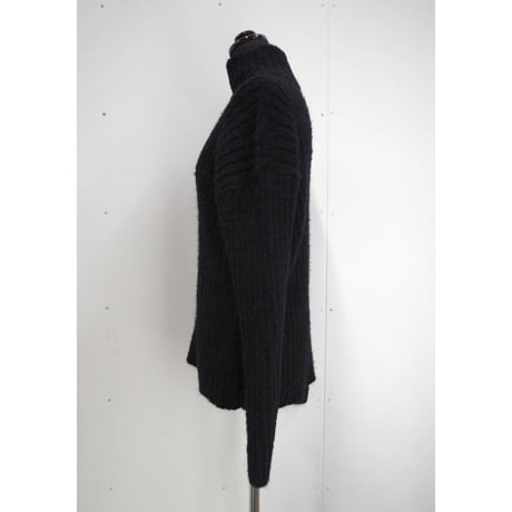 Folklore rib knit _ Ladies  < Black >