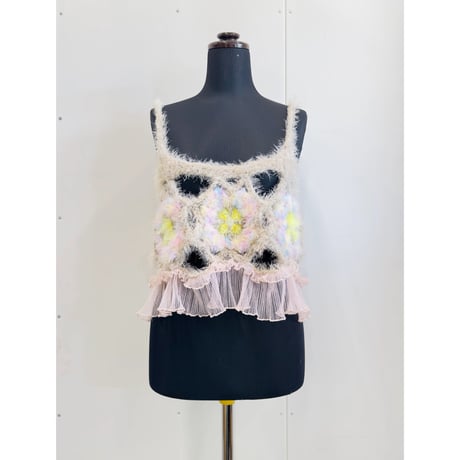 Flower motives camisole