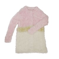 Floss-silk fur Long Cardigan