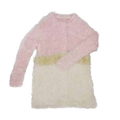 Floss-silk fur Long Cardigan