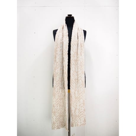 Block Check Linen Stole <Blue/Purple/Rose Pink/Wine/L.gray/Beige >