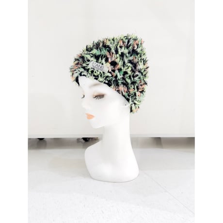 Funky fur bubble knit cap
