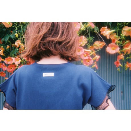 BIG POLO TEE_ Navy[side/sleeve race]