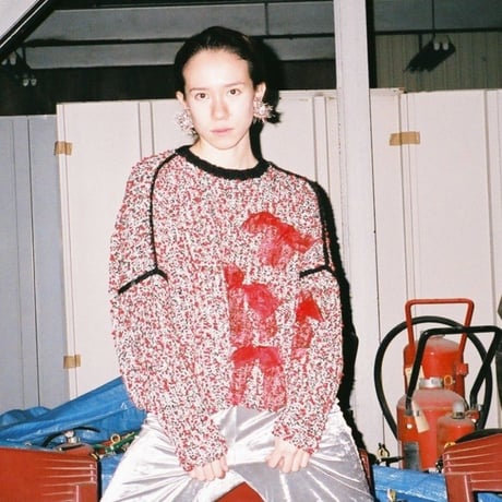 Pon Pon Ribbon Knit < Red / Blue / Black >
