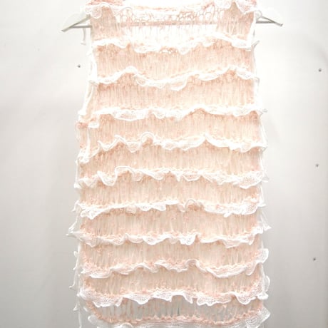 Frilled Lace Sleeveless < Yellow  /  L.Pink >