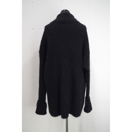 Folklore rib knit _ Unisex  < Black >
