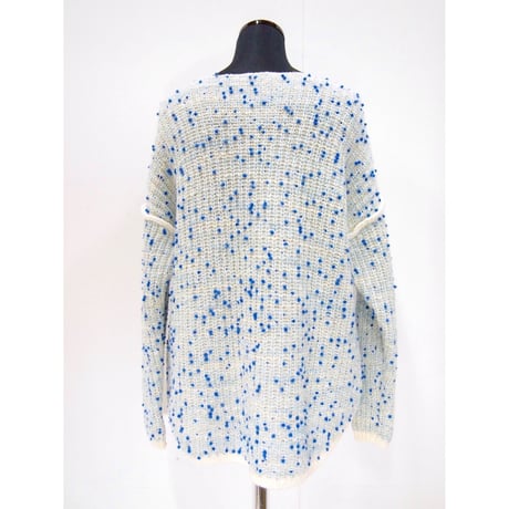 Pom Pons knit < L.BLUE×BLUEdots>