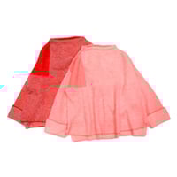 Color Combination knit _ Unisex < Coral pink White / Red L.gray >