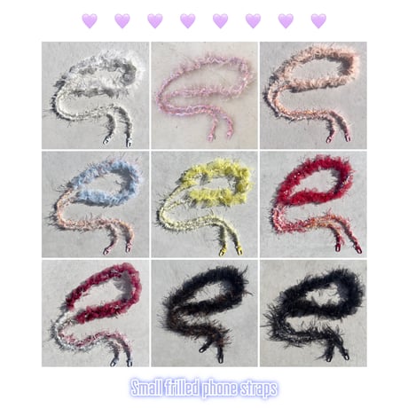 Smallフリル携帯ストラップ Phone strap