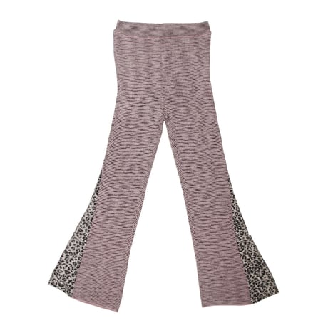 Soft heather pants / Leopard lace < 2 colors >