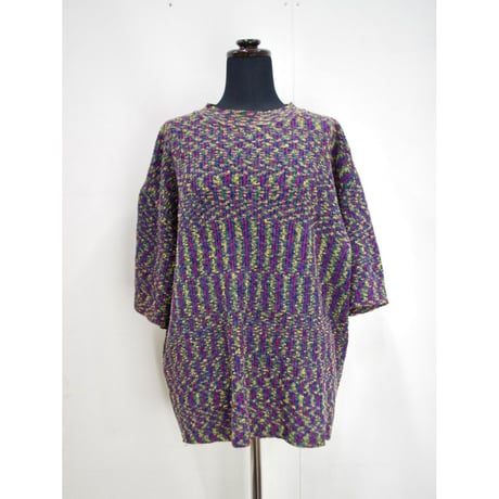 Kasuri Big Tee _redish Orange