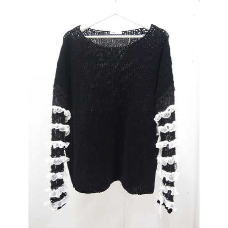 Frilled Lace Sleeves  < Black / Green / White >
