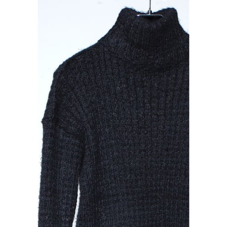 Folklore rib knit _ Ladies  < Black >