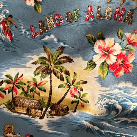 SALE   LAND OF ALOHA フラガール　オールドハワイアンプリント