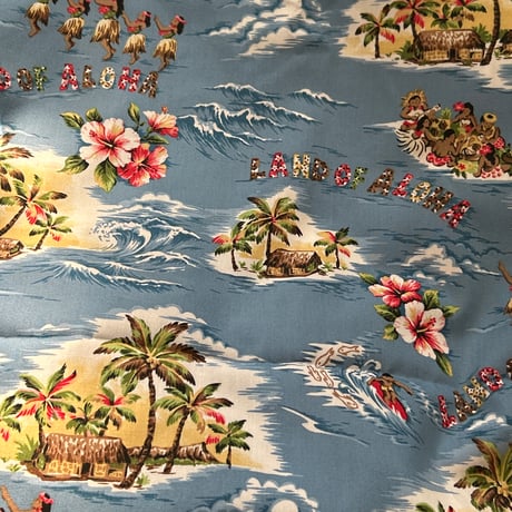 ファブリックパネル＊ハワイアン①クリームイエロー ファブリックパネル＊ハワイアン①クリームイエロー ハワイアン