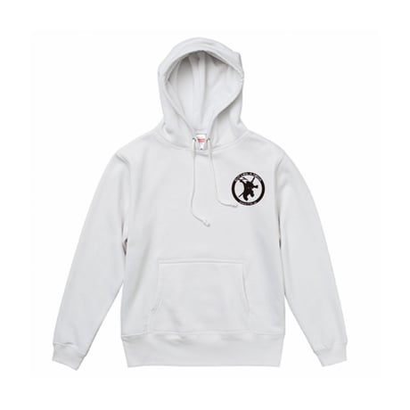 Kutry White Hoodie (カットリ君 ホワイトパーカー)