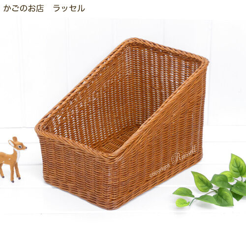 型番033R 籐かごバスケット カゴ 収納整理かご 物入れ 店舗陳列什器