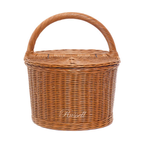 品番621 籐かご ラタンバスケット ピクニック キャンピングバスケット