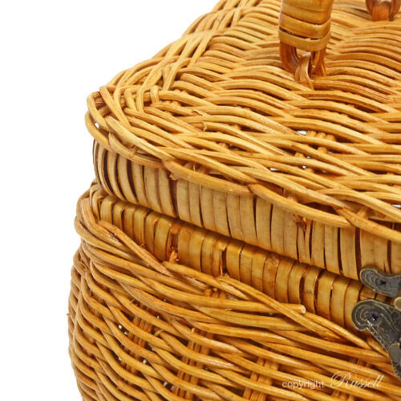 型番6007 籐かごピクニックバスケット ナルちゃんバスケット お弁当