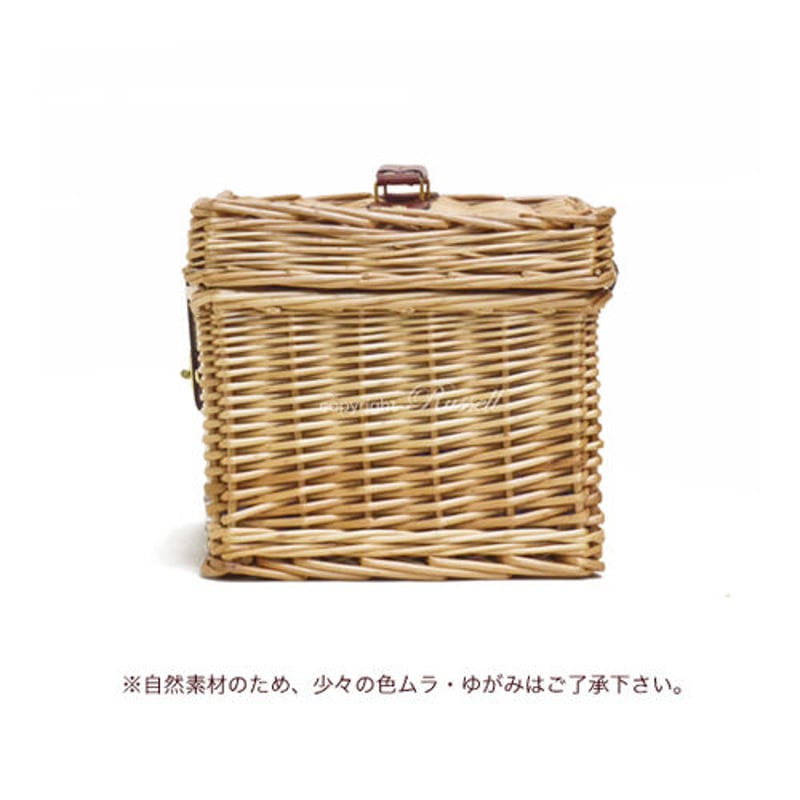 布付き ハンドル付き 柳バスケット かご ピクニックバスケット【かごの