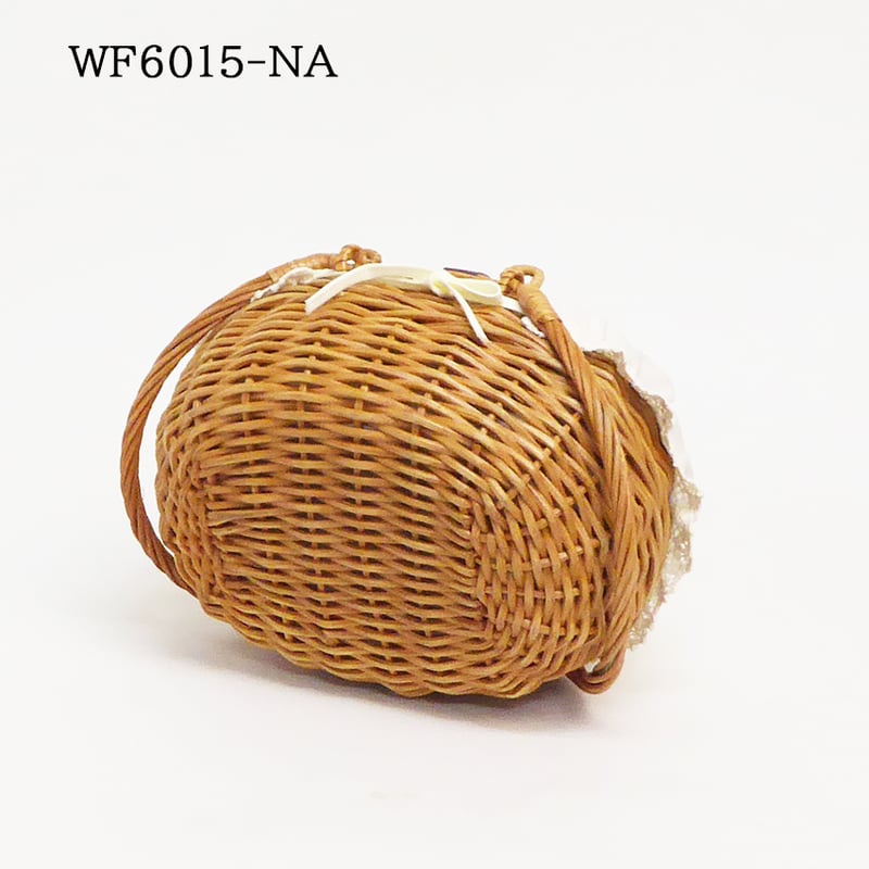 品番WF6015 布カバー付き籐かごバスケットSS 【かごのお店ラッセル