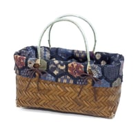 型番347（347） 竹かご 一閑（一貫）張り材料 市場かご かご