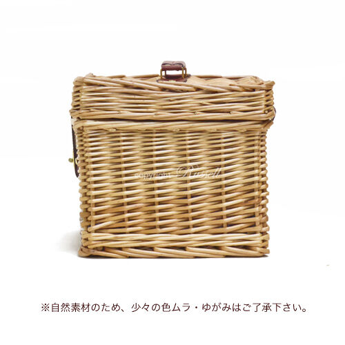 布付き ハンドル付き 柳バスケット かご ピクニックバスケット【かごの