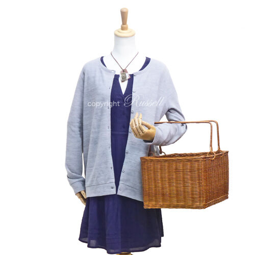 型番619（Lサイズ）籐かご ラタンバスケット ピクニックバスケット