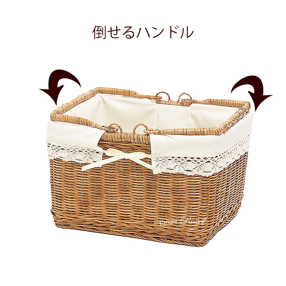 ラタン 籐かご ナス バスケット original
