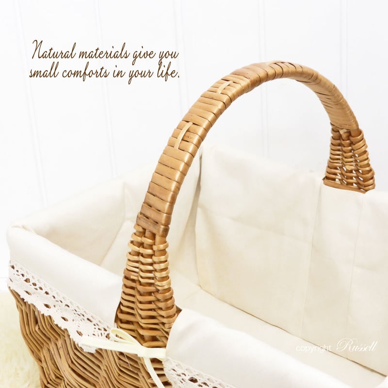 品番WF701BR-NA (LLサイズ) かごバスケット ピクニックバスケット