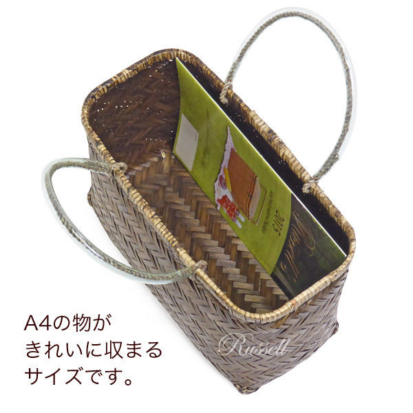 型番647 (647)竹かご 市場かご 一閑張り材料 かごバッグ 型番647 (647)竹かご 市場かご 一閑張り材料 かごバッグ