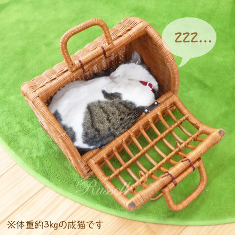 品番1009 籐ペットキャリー S 小さめサイズ 子犬・子猫・ウサギ 品番1009 籐ペットキャリー S 小さめサイズ 子犬・子猫・ウサギ