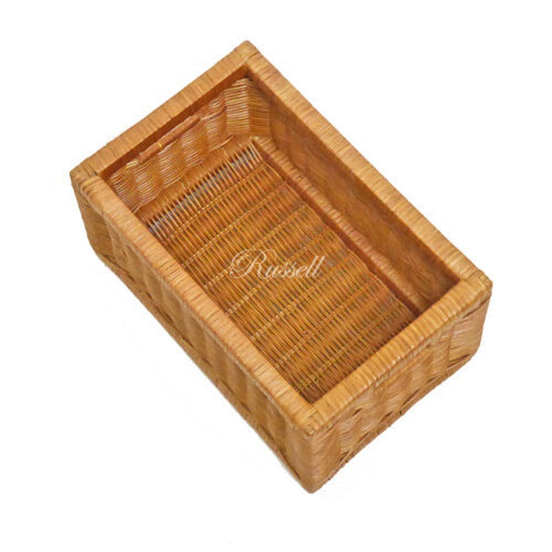 ラタン姿見大きい藤小物置き