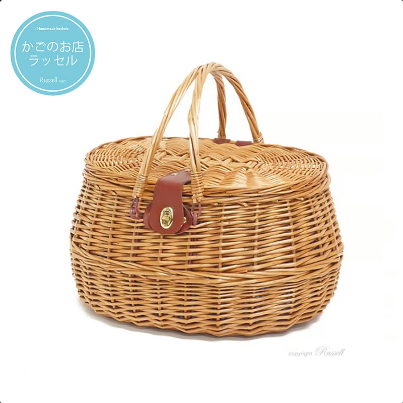 品番800-Mサイズ 内布付き ハンドル付き かごバスケット 【かごのお店