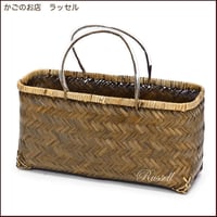 型番399BR 籐かごバスケット 収納ふた付きカゴ カラーボックス 棚